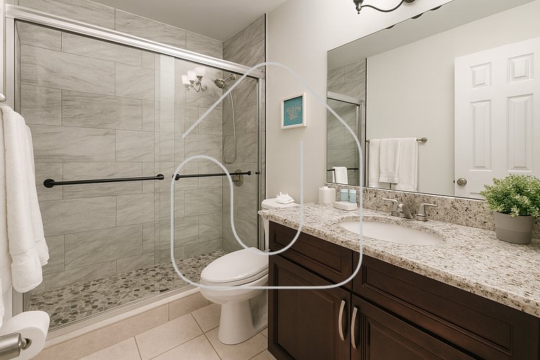 3Q/2B Perto da DISNEY ☆ Piscina Priv.