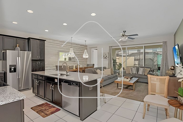 Casa 5Q c/ Piscina no Solara – 20min Disney