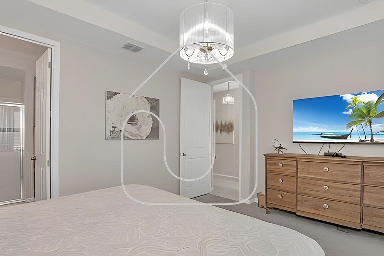 Casa 5Q c/ Piscina no Solara – 20min Disney