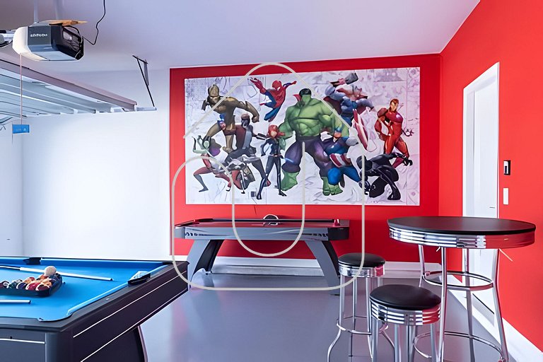 Ampla Casa 8 Quartos c/ Piscina – Champions Gate