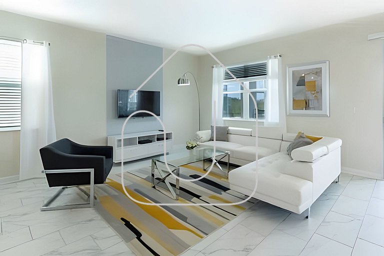 Ampla Casa 8 Quartos c/ Piscina – Champions Gate