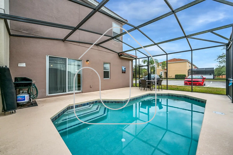 Refúgio 4 Quartos com Piscina Próx. à Disney