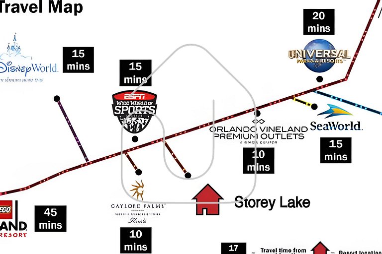 Casa 4 Quartos c/ Piscina Privativa - Disney