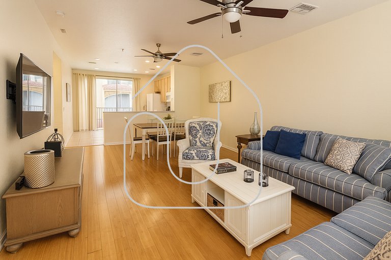 3Q/3.5B Vista Cay Resort - 5 Minutos da Universal