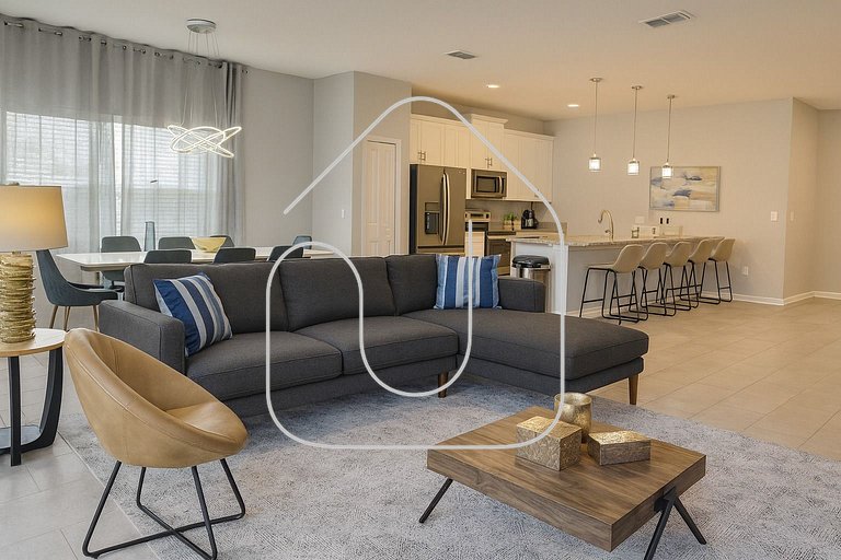 Casa Disney 5 Quartos c/ Piscina – 13 Pessoas