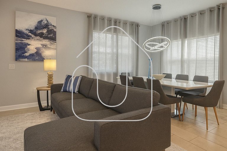 Casa Disney 5 Quartos c/ Piscina – 13 Pessoas