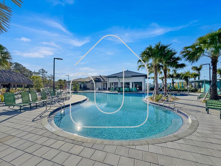 Casa Disney 5 Quartos c/ Piscina – 13 Pessoas