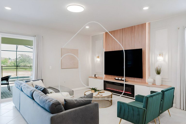 Luxuosa Casa 8 Quartos com Piscina perto da Disney