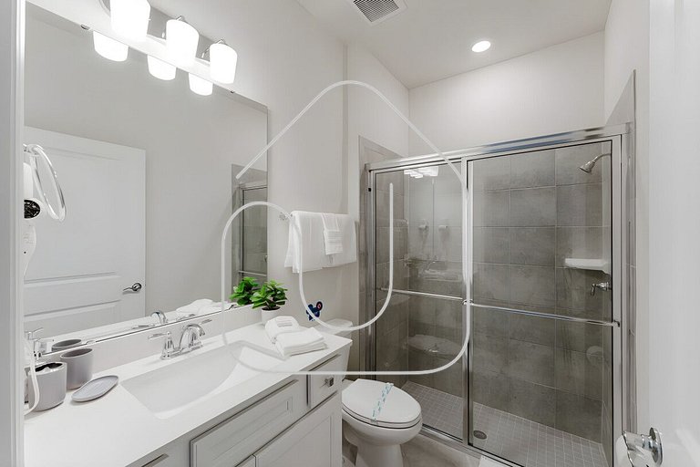 Luxuosa Casa 8 Quartos com Piscina perto da Disney