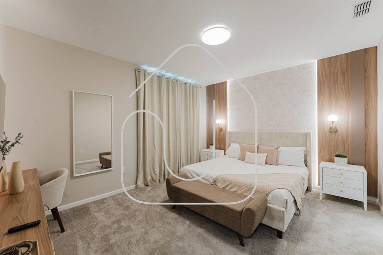 Luxuosa Casa 6 Quartos Próx. à Disney