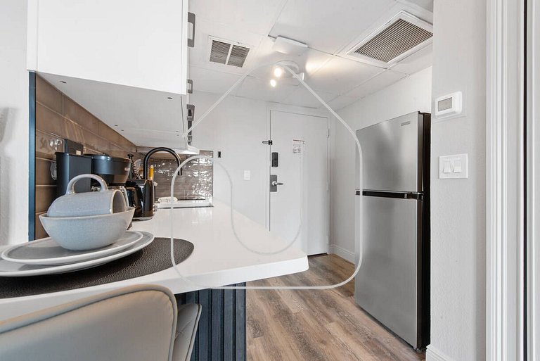 Estúdio The Enclave – Piscinas, academia e vista