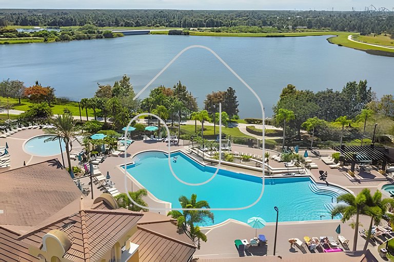 Luxo no Vista Cay | 4 quartos perto da Universal