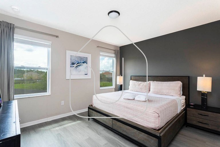 Casa Familiar c/ Piscina 9 Quartos Perto Disney