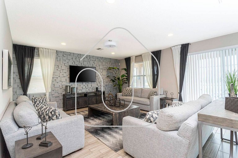 Casa Familiar c/ Piscina 9 Quartos Perto Disney