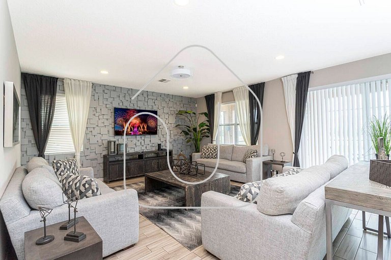 Casa Familiar c/ Piscina 9 Quartos Perto Disney