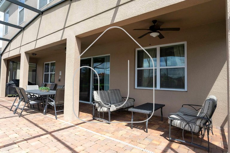 Casa Familiar c/ Piscina 9 Quartos Perto Disney