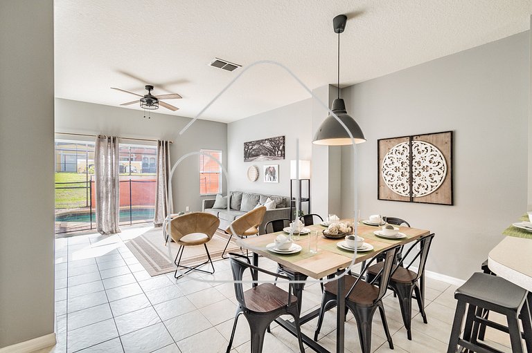 Casa Moderna 3Q c/ Piscina Aquecida – 10min Disney