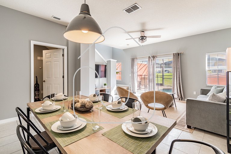 Casa Moderna 3Q c/ Piscina Aquecida – 10min Disney