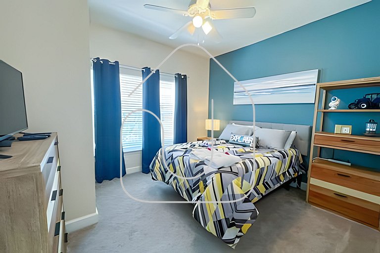 Cozy 4BR Home 5 Miles from Disney - 7105