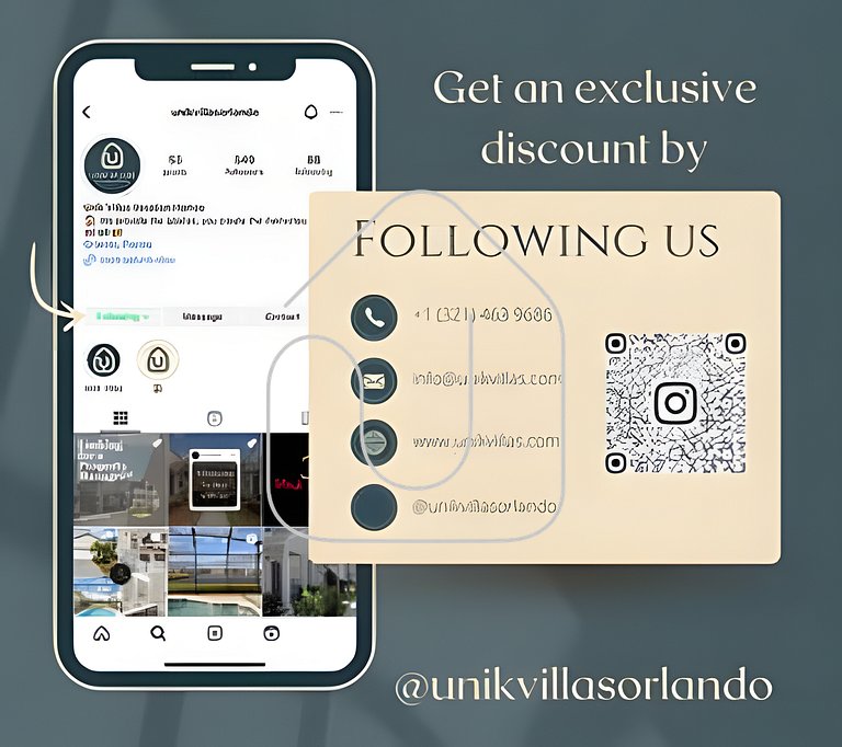 Unik 8979 WL · Amazing 4BRD House near Disney-8979