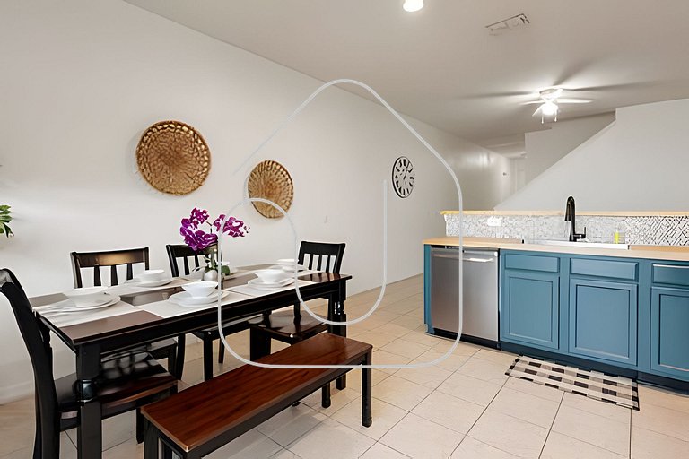 Cozy 3BR 3 Baths Home Near Disney