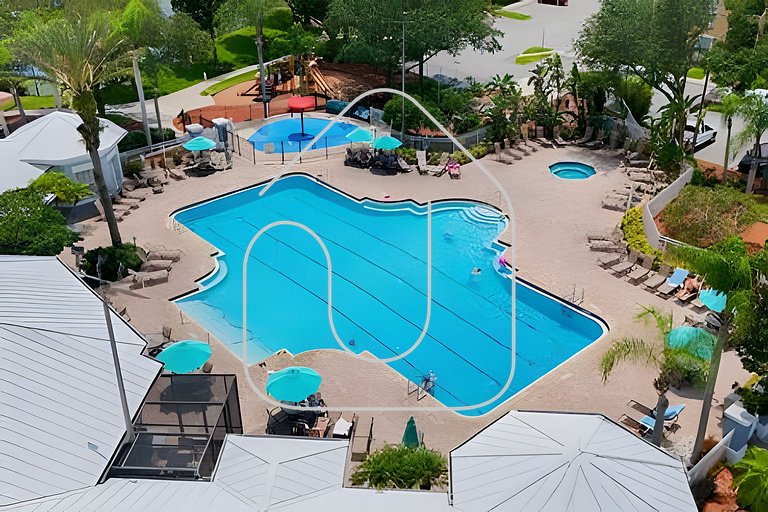 Orlando Pool Home 3BR & 3BA - 2417