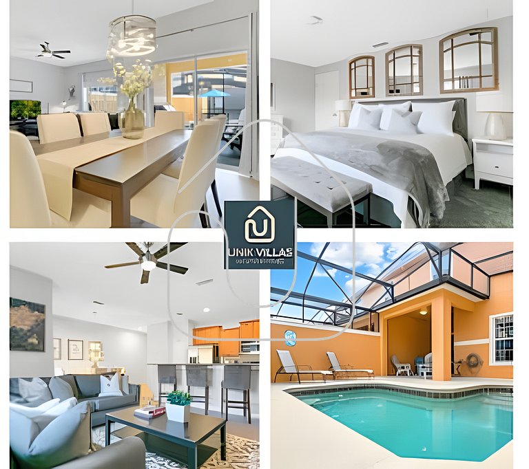Orlando 4BR/3BA Villa with Private Pool by Disney - 8979PP
