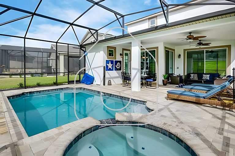 Disney 6BR Villa w/ Pool & Themed Rooms