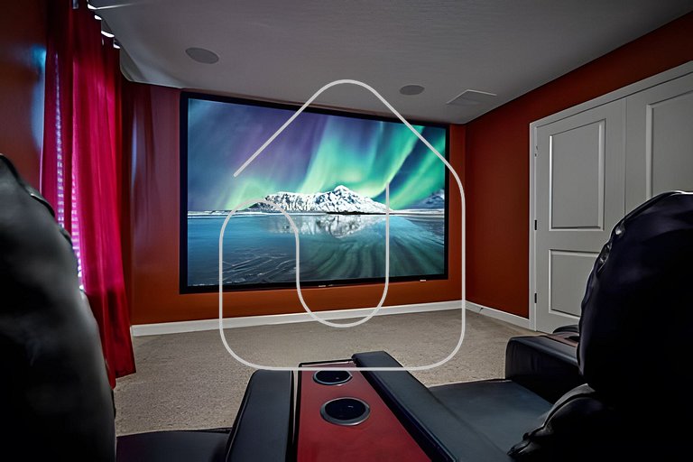 Casa 8Q c/ Piscina, Cinema e Game Room