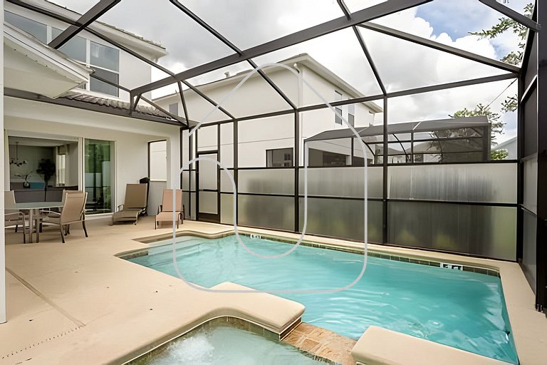 Casa 5Q c/ Piscina Sul e Game Room – Storey Lake