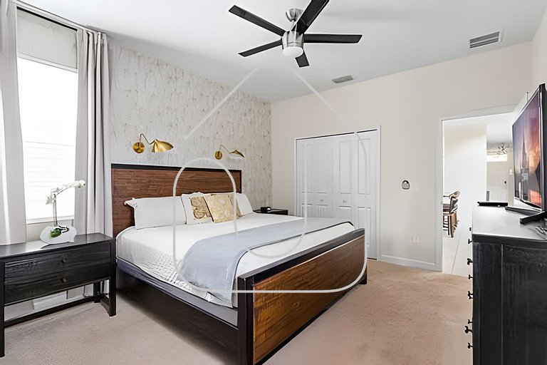 Casa 5Q c/ Piscina Sul e Game Room – Storey Lake