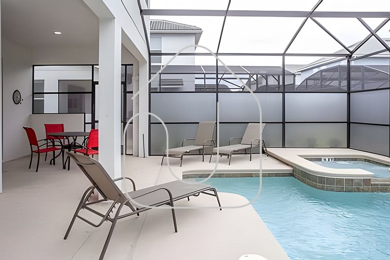 Casa 6Q c/ Piscina – 10 Min da Disney