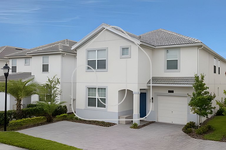 Casa 6Q c/ Piscina – 10 Min da Disney