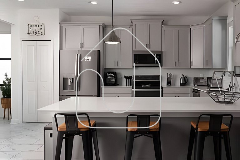 Villa 6Q Luxo c/ Piscina, Spa e Perto da Disney