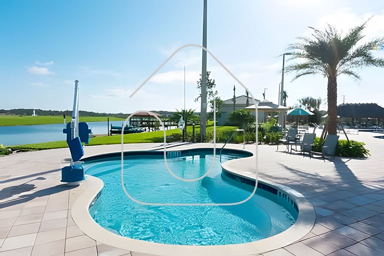 Villa 6Q Luxo c/ Piscina, Spa e Perto da Disney