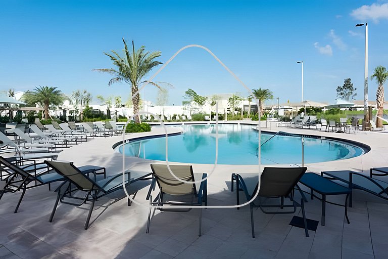 Villa 6Q Luxo c/ Piscina, Spa e Perto da Disney