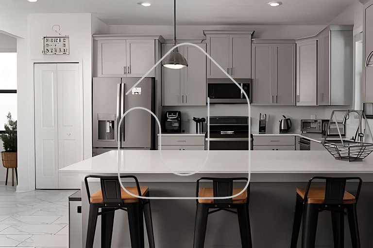 Villa 6Q Storey Lake c/ Piscina, Spa e EV Charger