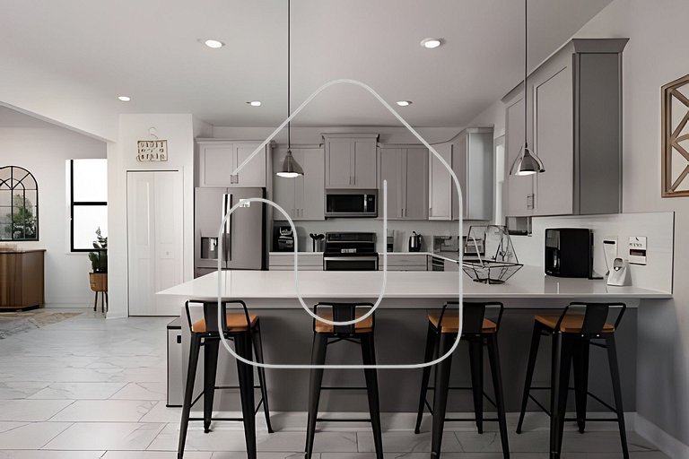 Villa 6Q Storey Lake c/ Piscina, Spa e EV Charger