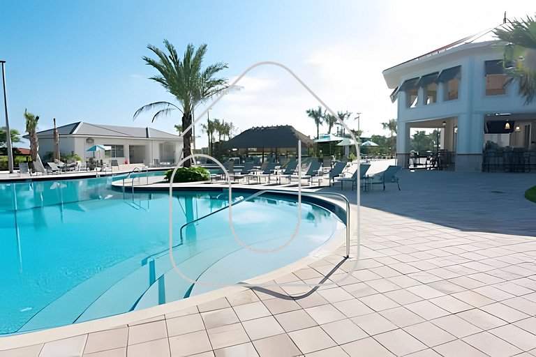 Villa 6Q Storey Lake c/ Piscina, Spa e EV Charger