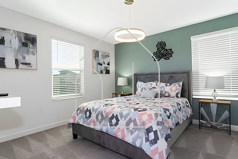 Casa 9Q c/ Piscina e Game Room – Perto Disney