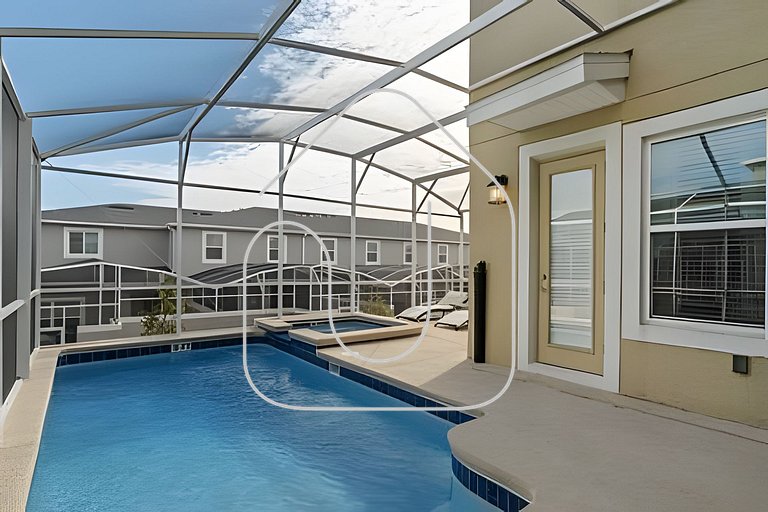 Casa 5Q c/ Piscina e Game Room – Perto da Disney
