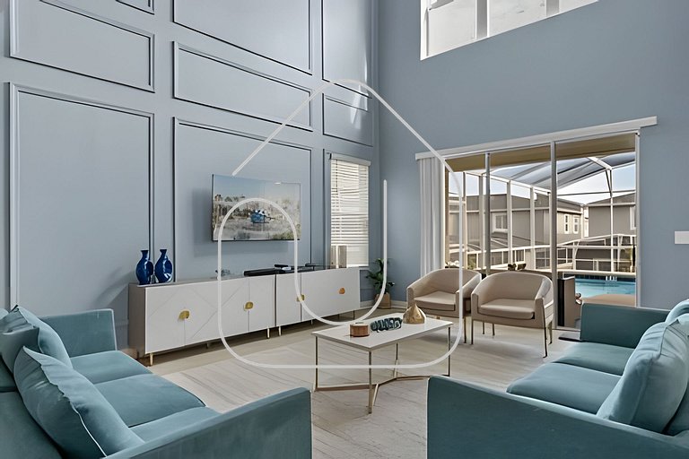 Casa 5Q c/ Piscina e Game Room – Perto da Disney