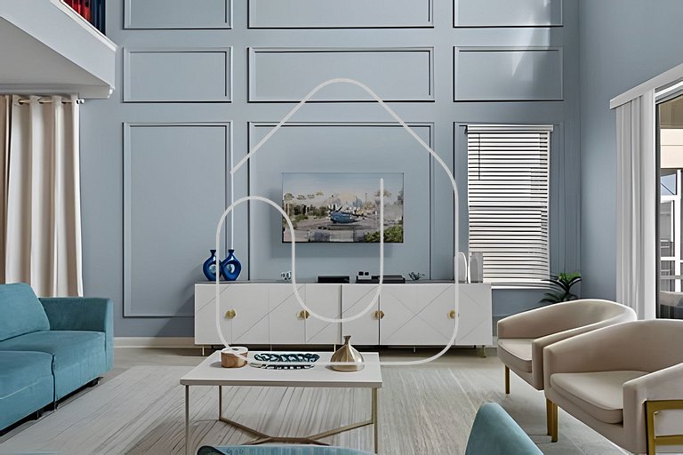 Casa 5Q c/ Piscina e Game Room – Perto da Disney