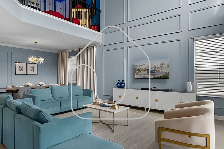 Casa 5Q c/ Piscina e Game Room – Perto da Disney