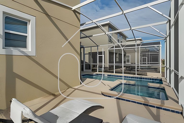 Casa 5Q c/ Piscina e Game Room – Perto da Disney