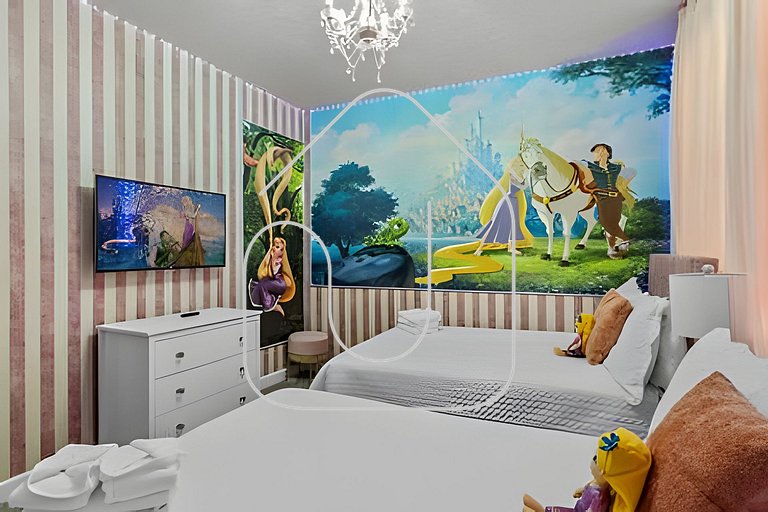 Casa 5Q c/ Piscina e Game Room – Perto da Disney