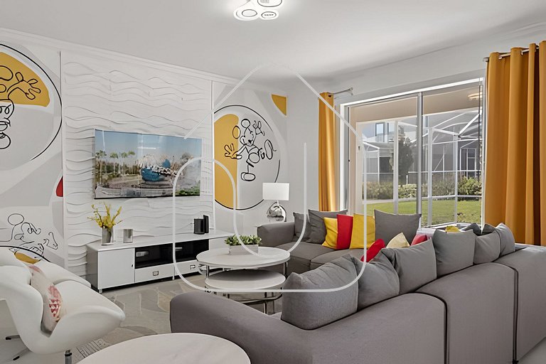 6BR Disney-Themed Villa + Pool & Game Room