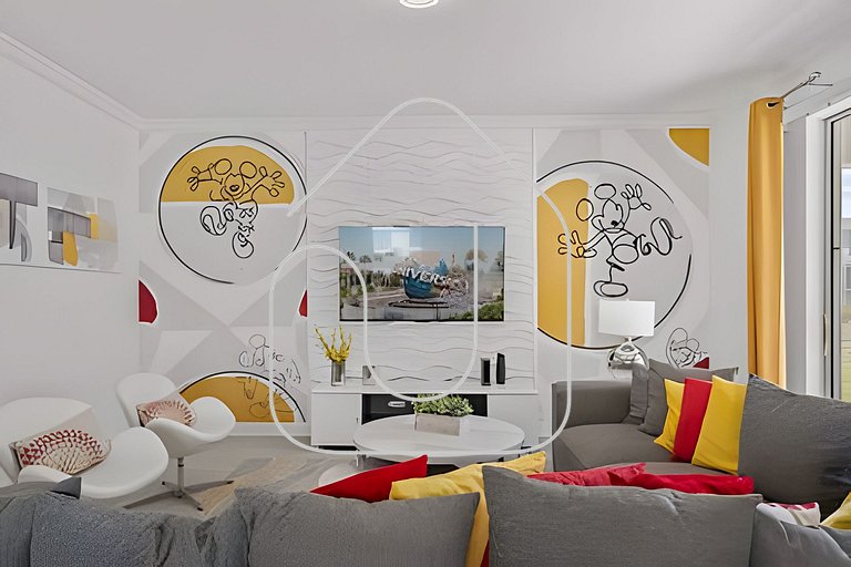 Casa 6Q Temática Disney c/ Piscina