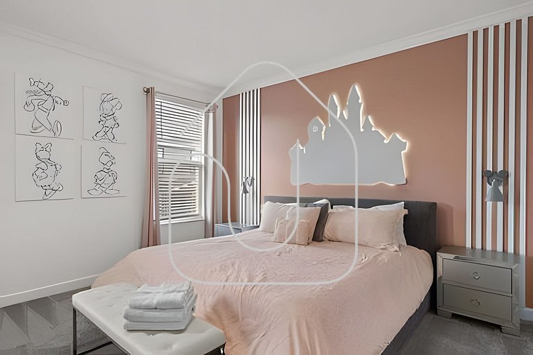 6BR Disney-Themed Villa + Pool & Game Room