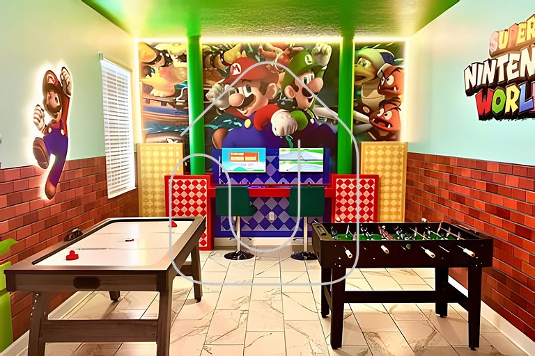 Casa 6Q c/ Piscina e Game Room – Perto da Disney
